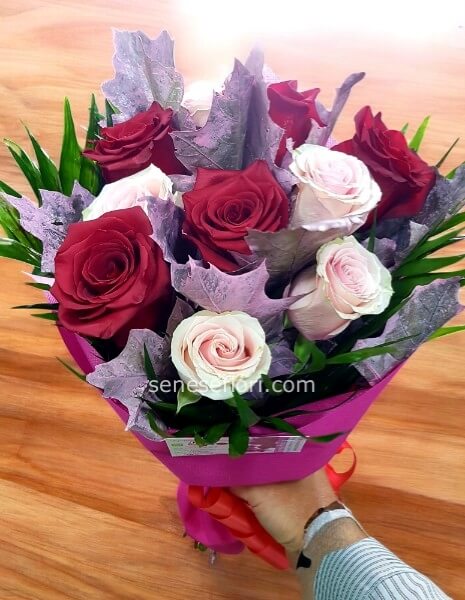 Bouquet Rose Rosa e Rosse Ecuador Small