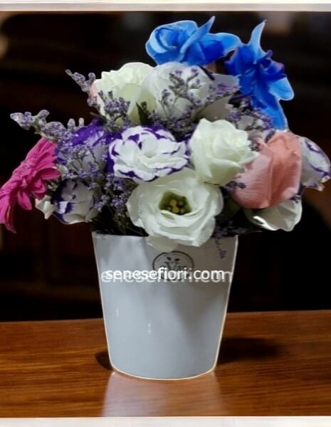 composizione in vasetto ceramica