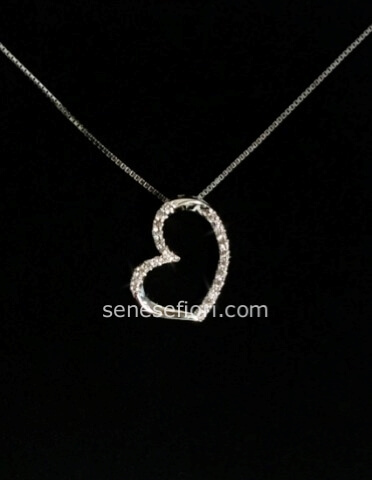 collana UNOAERRE con cuore in swarovski cod.1