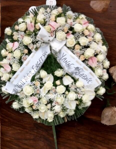 corona funebre circolare Small