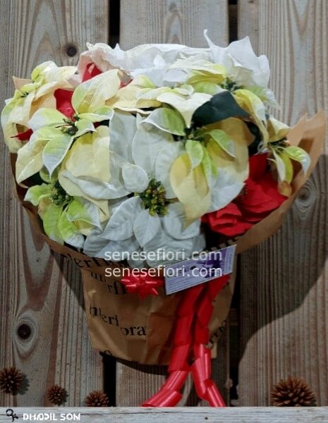 stella natalizia in seta