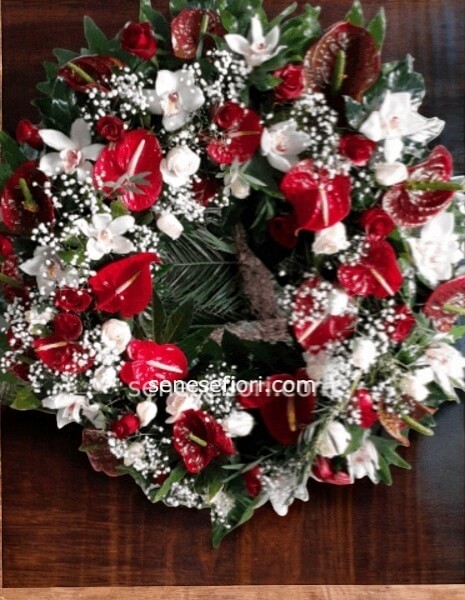 corona funebre circolare Romana Small