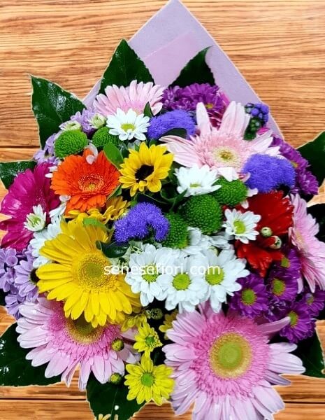 Bouquet Velvet: Incanto in Rosa, Fuxia e Viola a Domicilio a Napoli