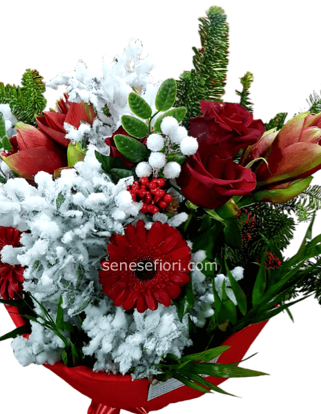 bouquet con decori Natalizi