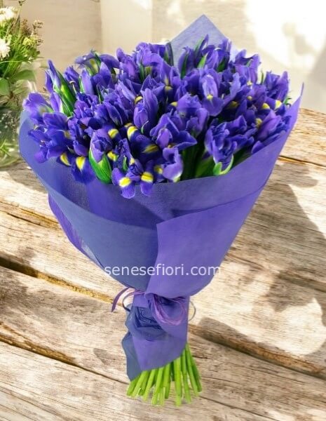Bouquet di Iris Freschi: Consegna a Domicilio a Napoli