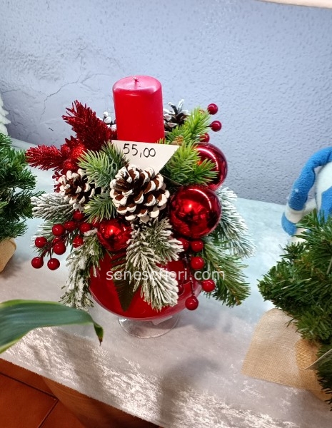 ampolla natalizia moccolo rosso