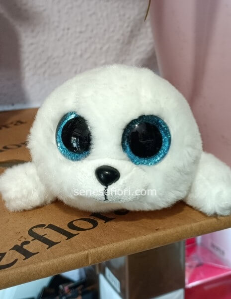 Foca di Peluche Bianca "Nuvola di Neve" – Pura Morbidezza