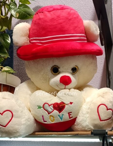 Tenero Orso di Peluche Bianco "Nuvola" – Un Classico Senza Tempo